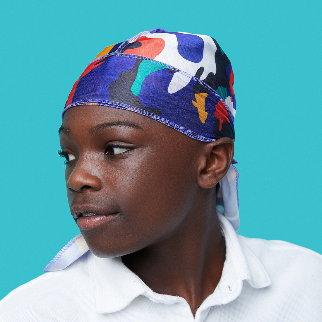 KISS Colors &amp; Care Kids Satin Premium Silky Powerwave Durag - Camouflage