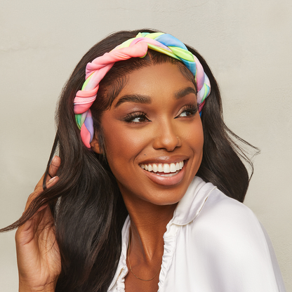 Soft Satin Wrap Scarf Tie Dye 60"L x 16"W - Image 3