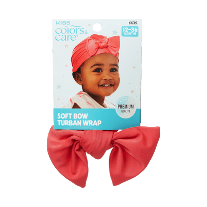 Toddler Top Knot Bow Coral Pink Pre-Tied12-36 months - Image 2