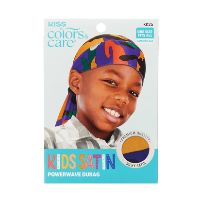 Power Wave- Kids Camo Satin Durag One Size - Image 2