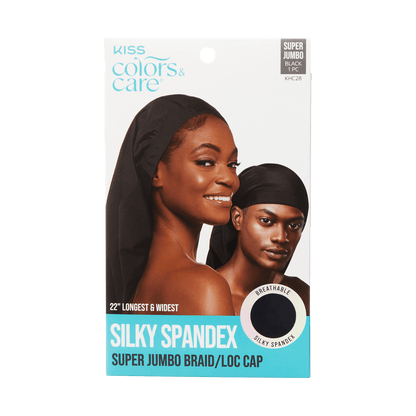 Silky Spandex Cap Black Braid/LocSuper Jumbo - Image 2
