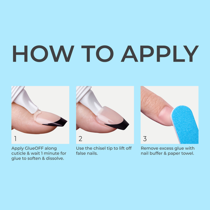 KISS Glue OFF Press On Nails Remover 3-Pack