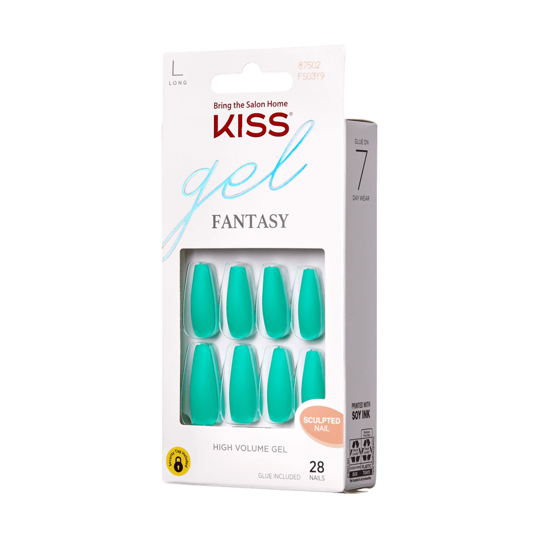 KISS Gel Fantasy Sculpted Nails - Grin Green