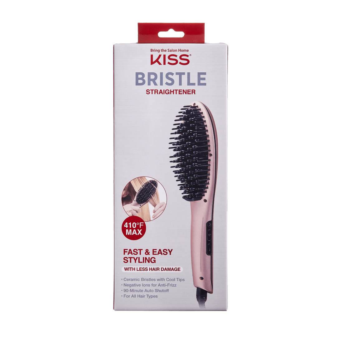 KISS Bristle Straightener Heat Brush