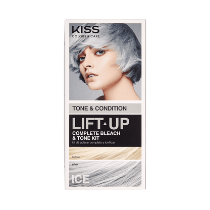 KISS Colors &amp; Care LIFT UP COMPLETE BLEACH &amp; TONE KIT – ICE