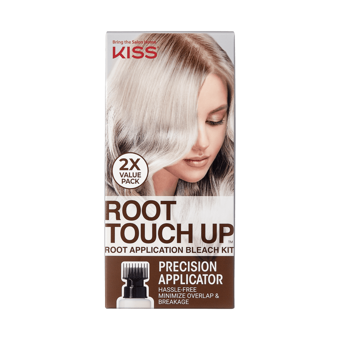 KISS Colors &amp; Care Root Touch Up - Complete Bleach Applicator Kit