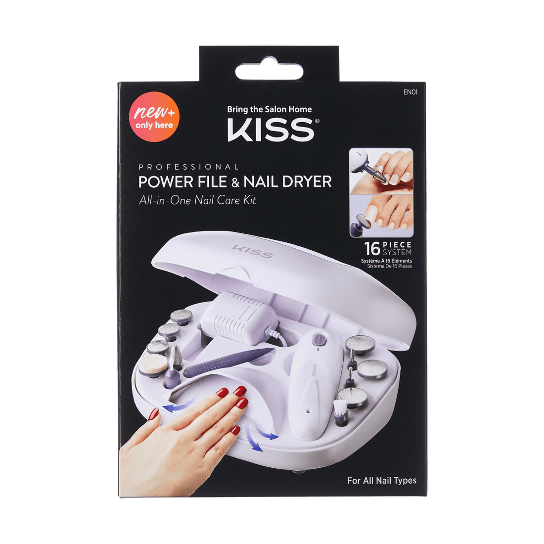 KISS Professional Power File &amp; Nail Dryer