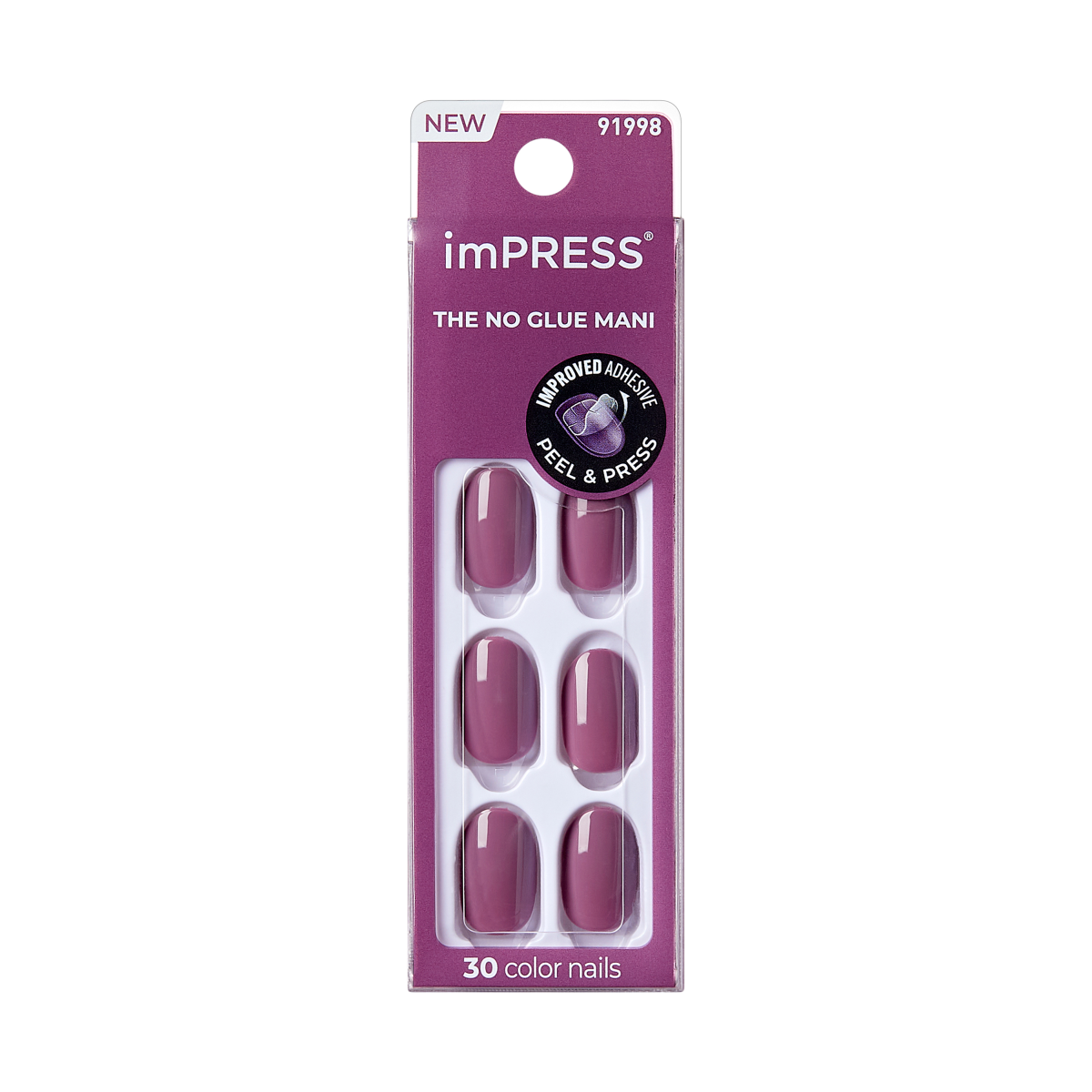 imPRESS Color Press-On Nails - Purple veil