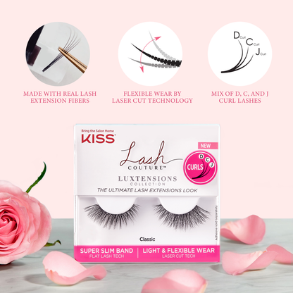 KISS Lash Couture Luxtension, False Eyelashes, Russian Volume, 16mm, 1 Pair