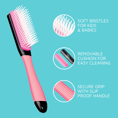Detangling Brush Mini Non-Slip Soft Grip - Image 6