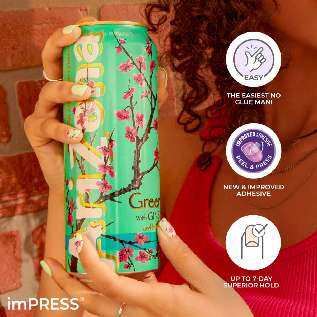 AriZona x imPRESS Design Press On Nails  - Watermelon