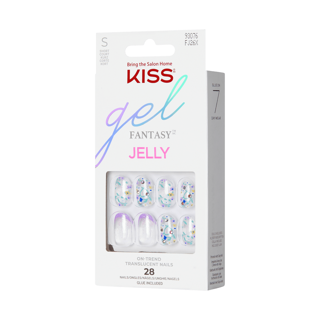 KISS Gel Fantasy Summer Jelly Press-On Nails - Jelly Rose