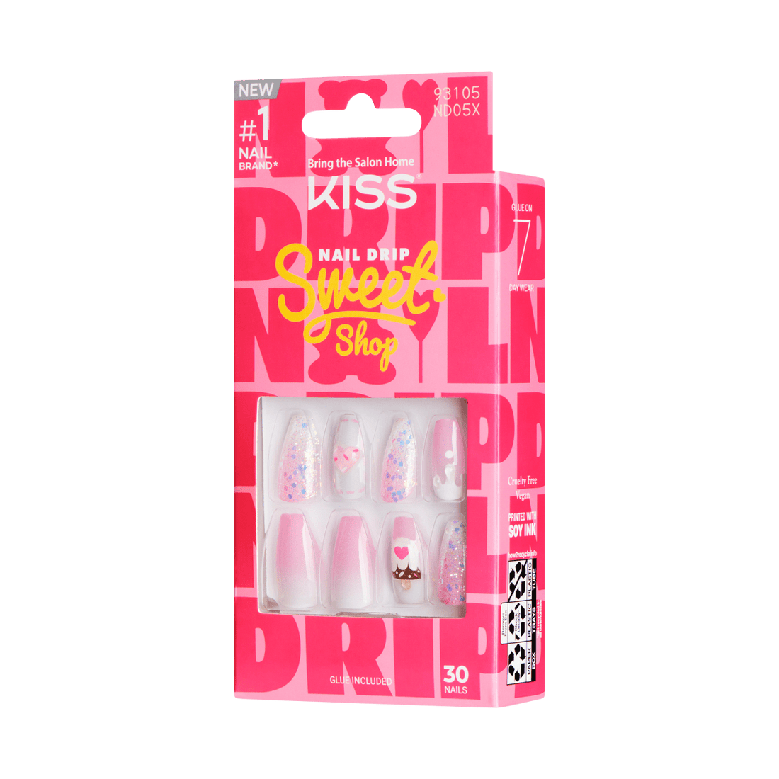 KISS Nail Drip ‘Sweet Shop’ Press-On Nails – Top Drip