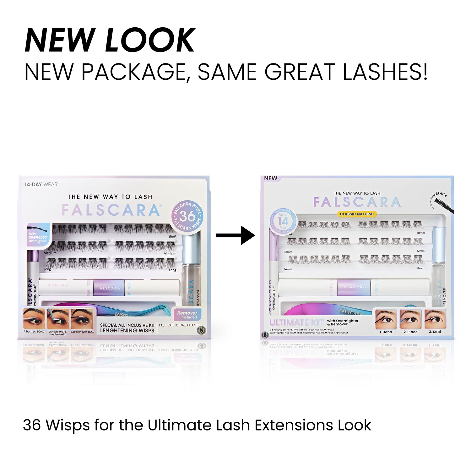 Falscara Classic Natural Special All Inclusive Ultimate Kit - 36 Lengthening Wisps