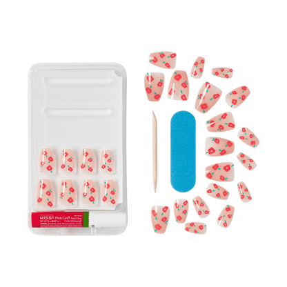 KISS Salon Design Press On Glue Nails - Boldly Glitzy