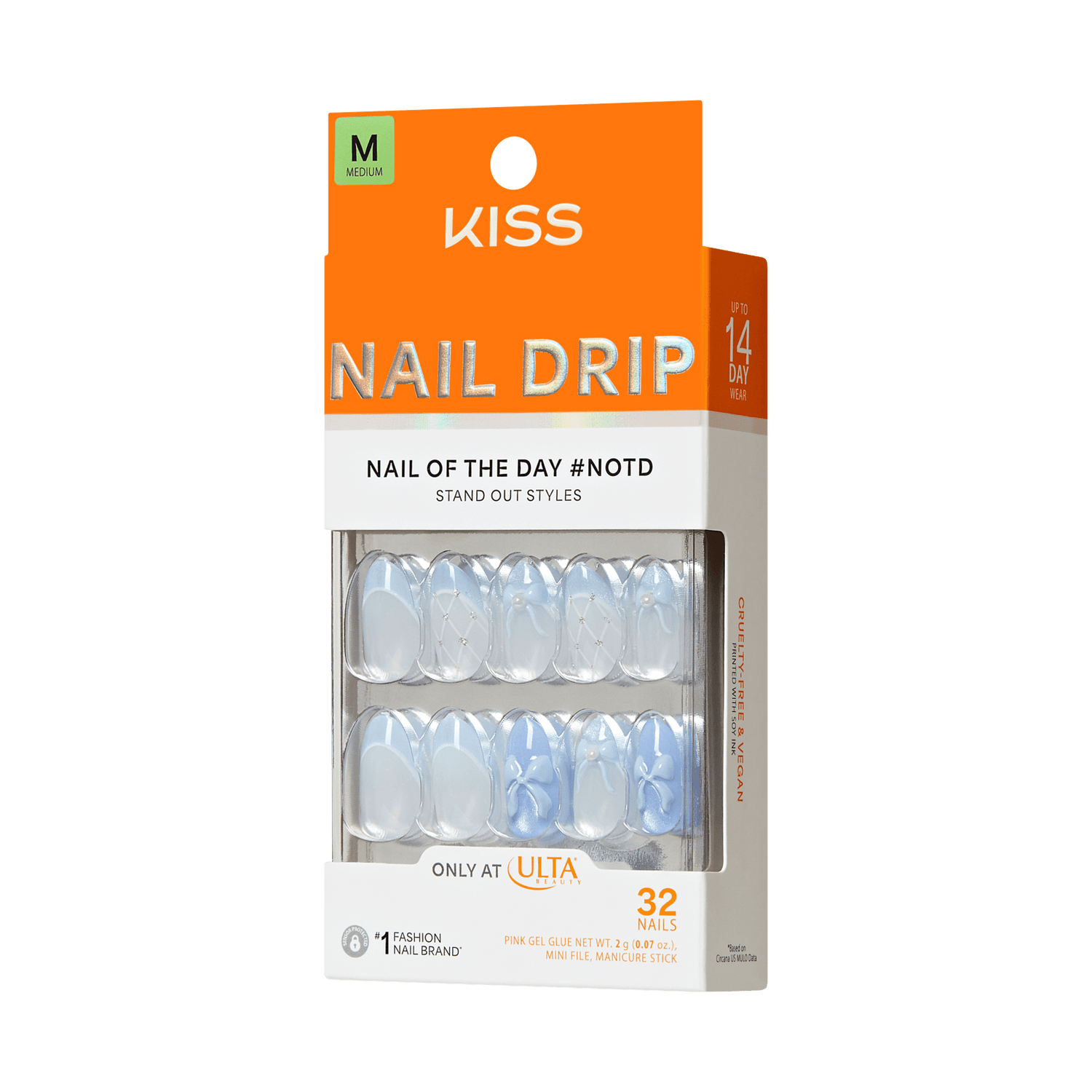 KISS NAIL DRIP Press On Glue Nails - Playful Drift