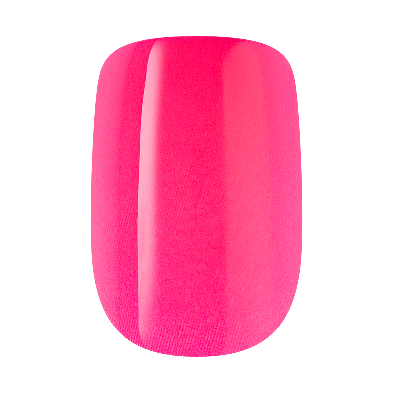 Bright pink nail polish swatch with glossy finish
