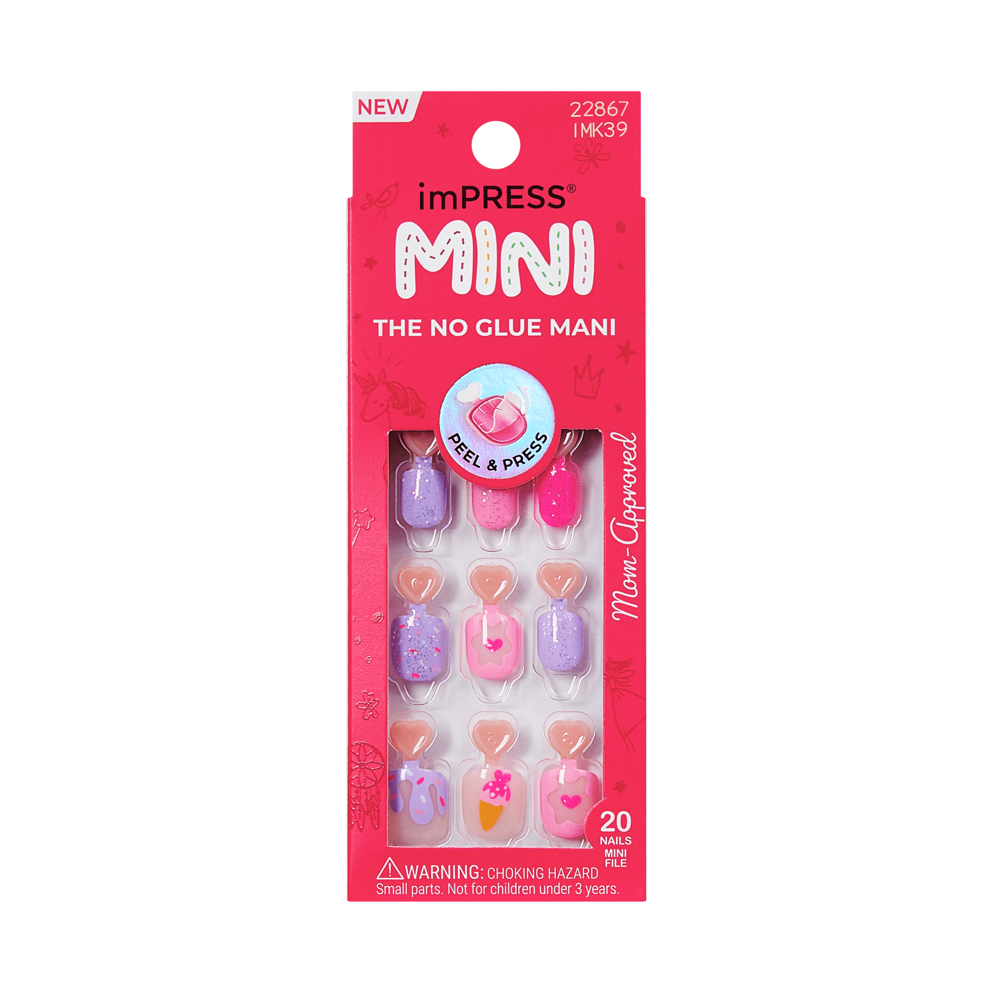 imPRESS Mini nail packaging on a green background