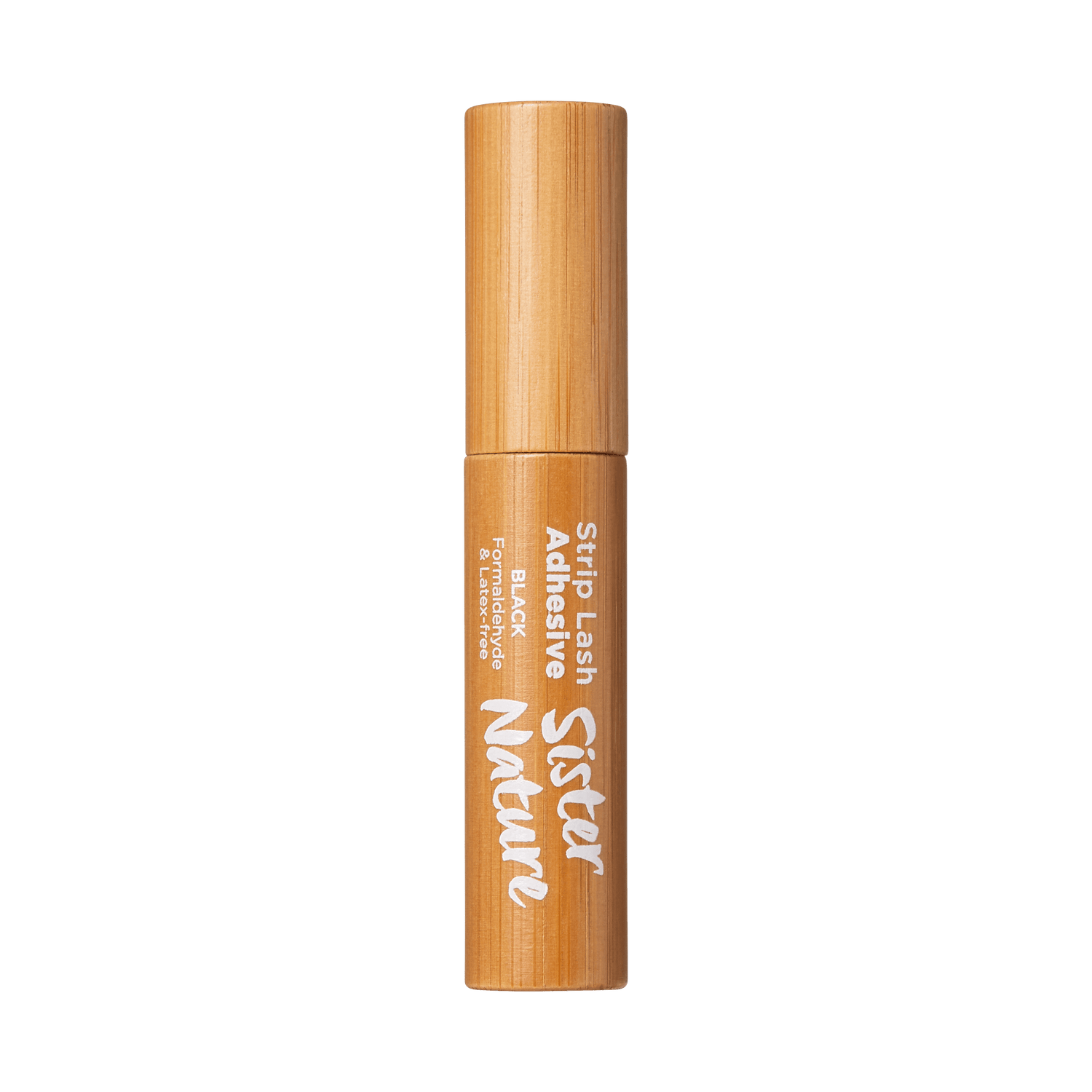 Stila Stay Natural Strip Lash Adhesive in Black, tube with wooden cap
