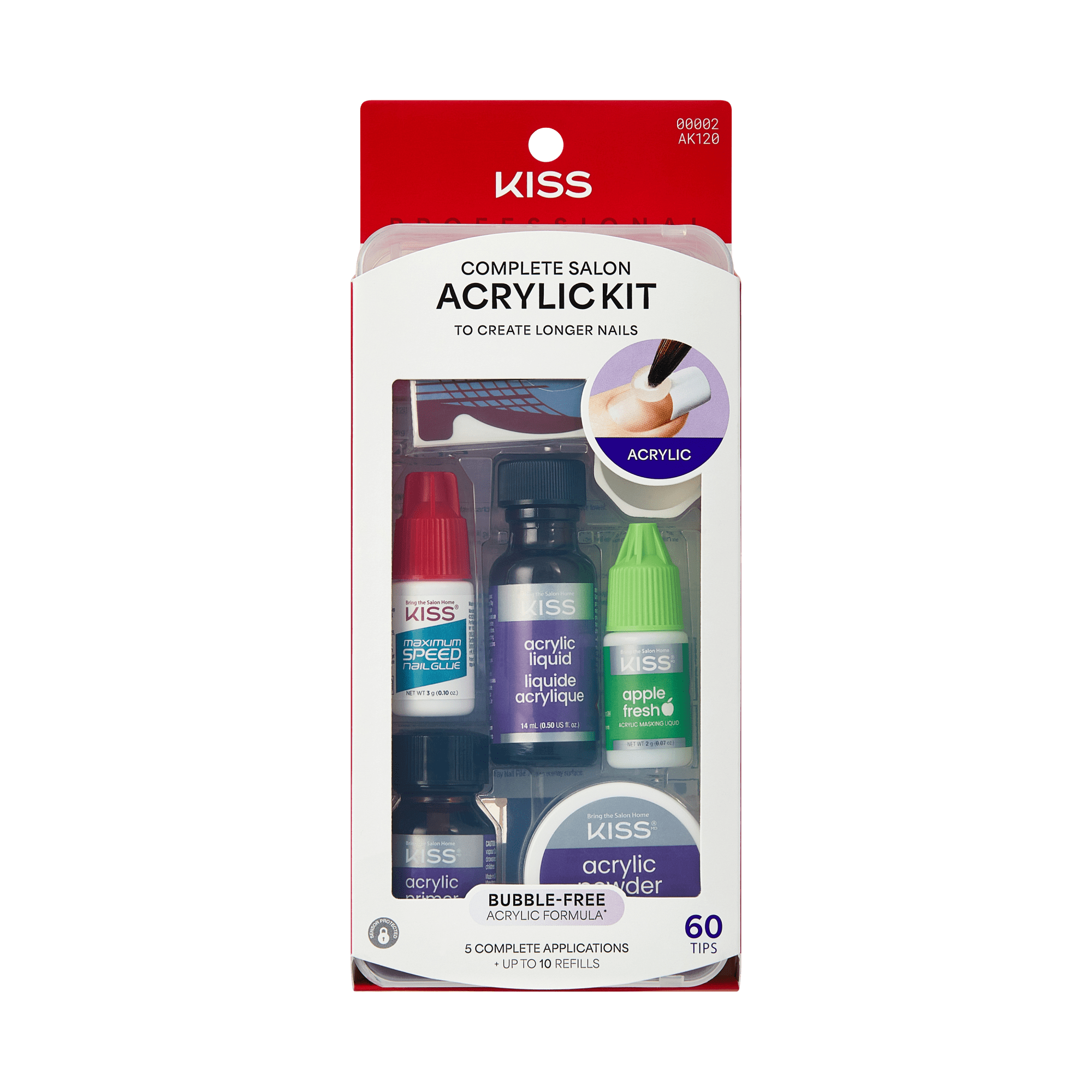 KISS Salon Acrylic French Nails Kit - Thumbnail 3