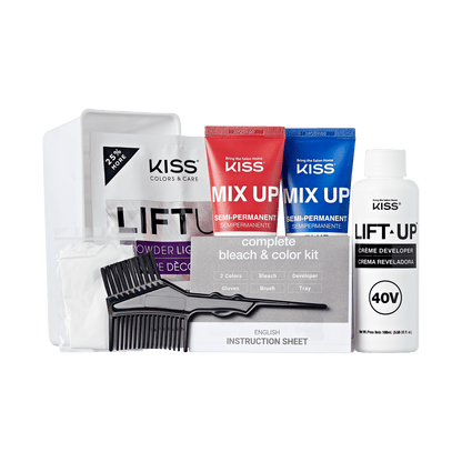 Mix Up Complete Hair Color Kit Blue Moonlight & Crimson - Image 3