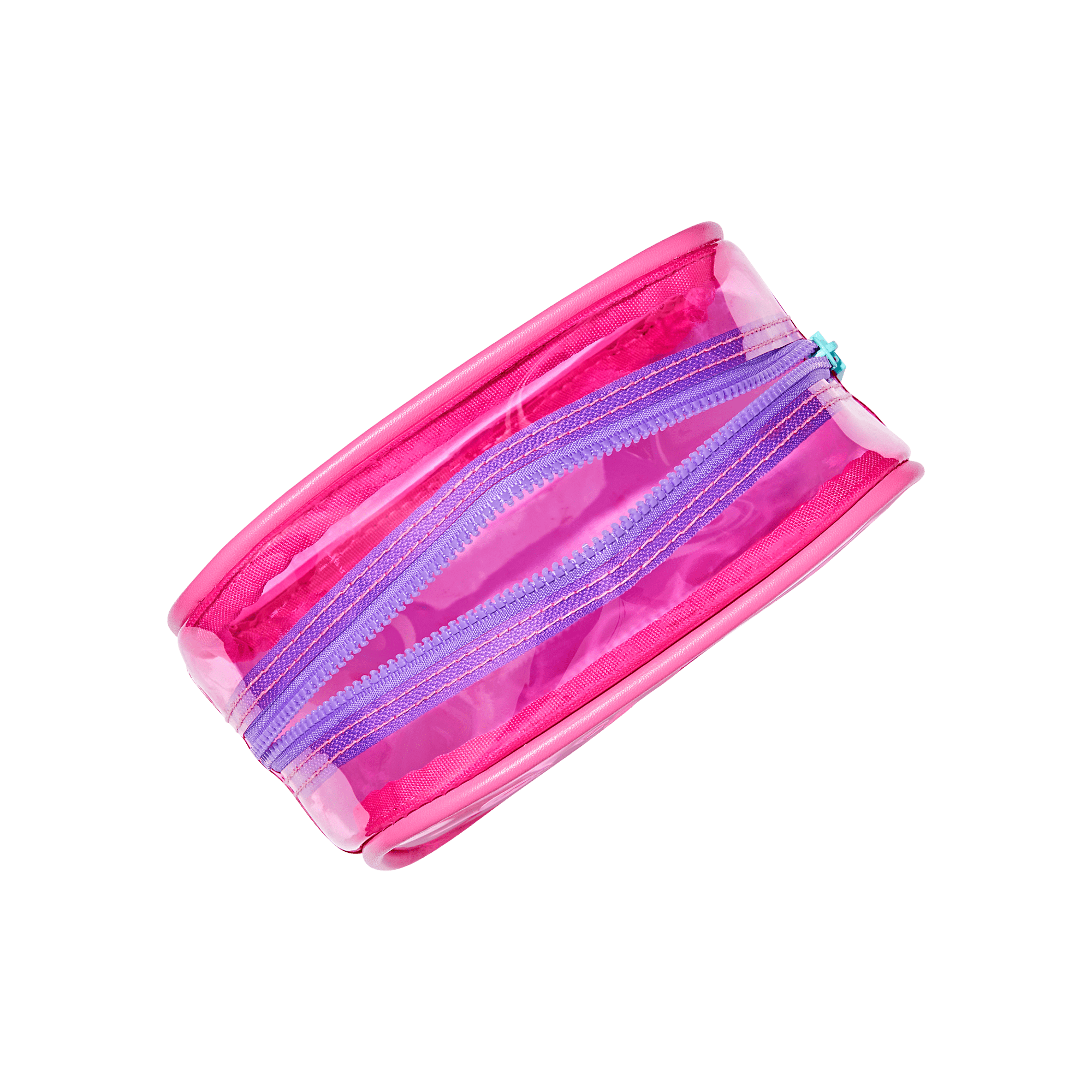 KISS GLAM Clear Cosmetic Bag - Pink