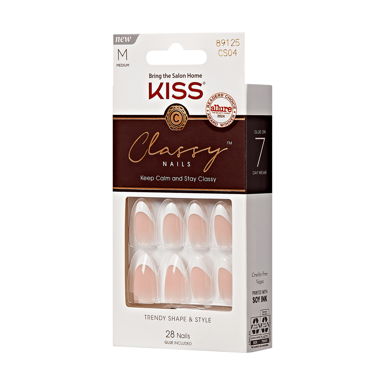 KISS Classy Press On Glue Nails - Dashing