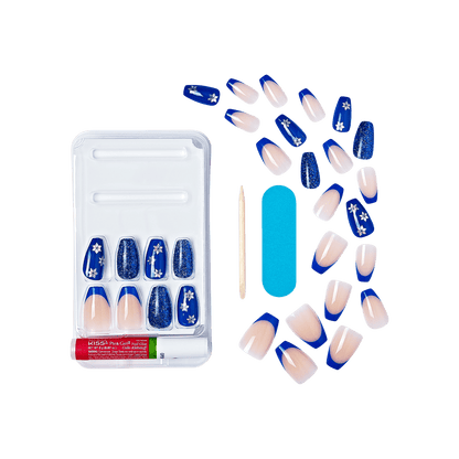 KISS Voguish Fantasy Press On Glue Nails - Daylight