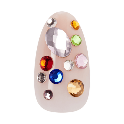 KISS LUXE Press On Glue Nails - Golden Field