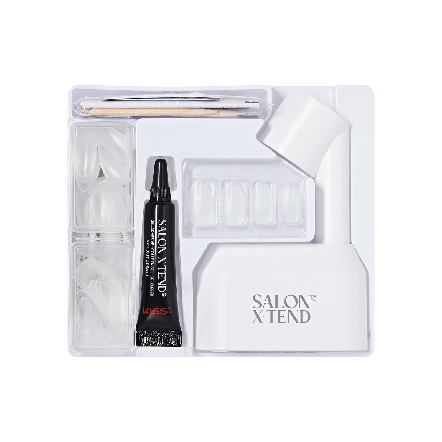 KISS Salon X-tend LED Soft Gel Starter Kit System - Clear