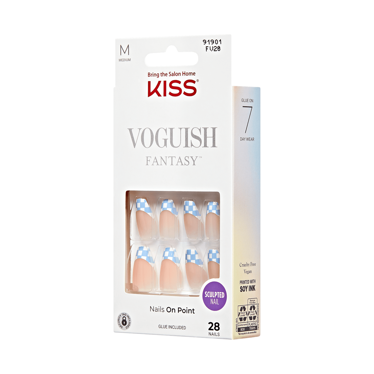 KISS Voguish Fantasy Press On Glue Nails - Ending Scene