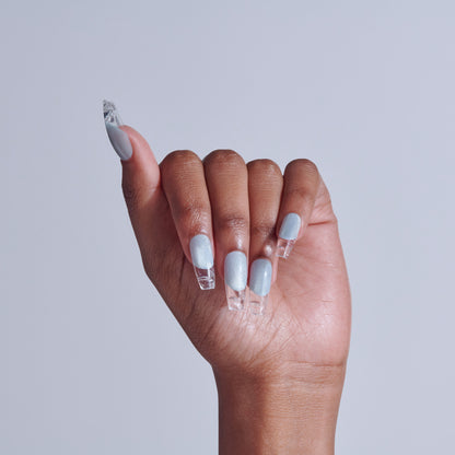 KISS GLAM 3D &amp; Jewel Press On Glue Nails  - Seraphic