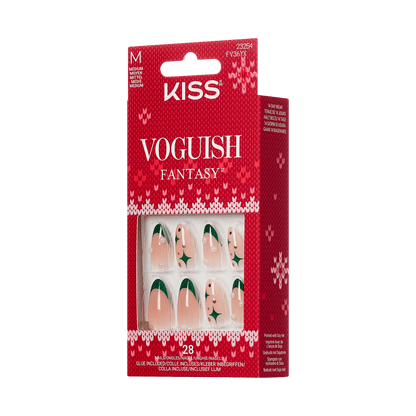KISS Voguish Fantasy Holiday Press On Glue Nails - Snowy Memories