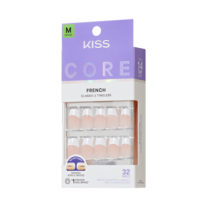 KISS CORE French Press On Glue Nails - Hopeful