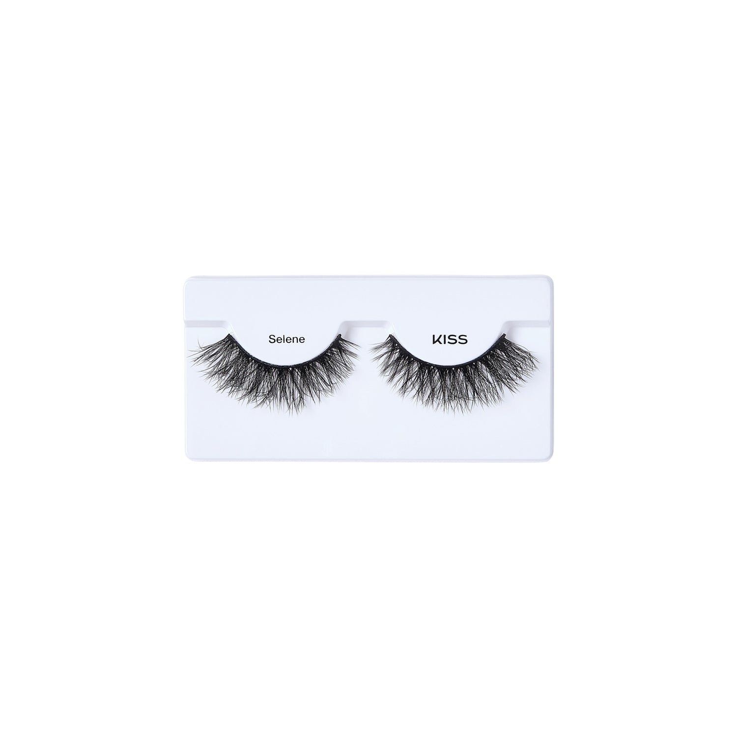 KISS Selene false eyelashes in packaging on white background