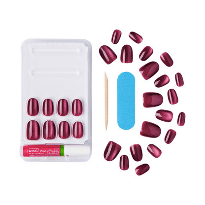 KISS Gel Fantasy Magnetic Press On Glue Nails - Set Us Free
