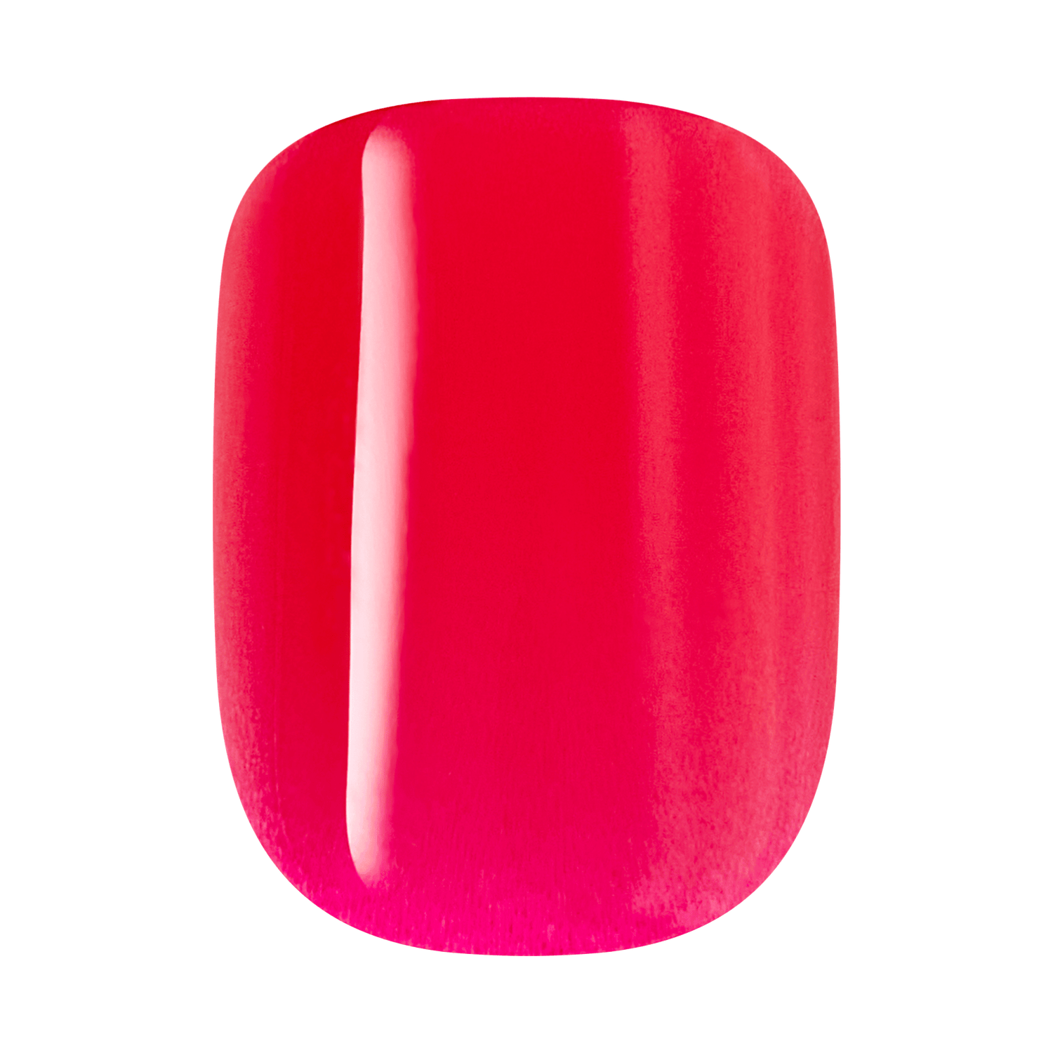 Red nail swatch on a transparent background