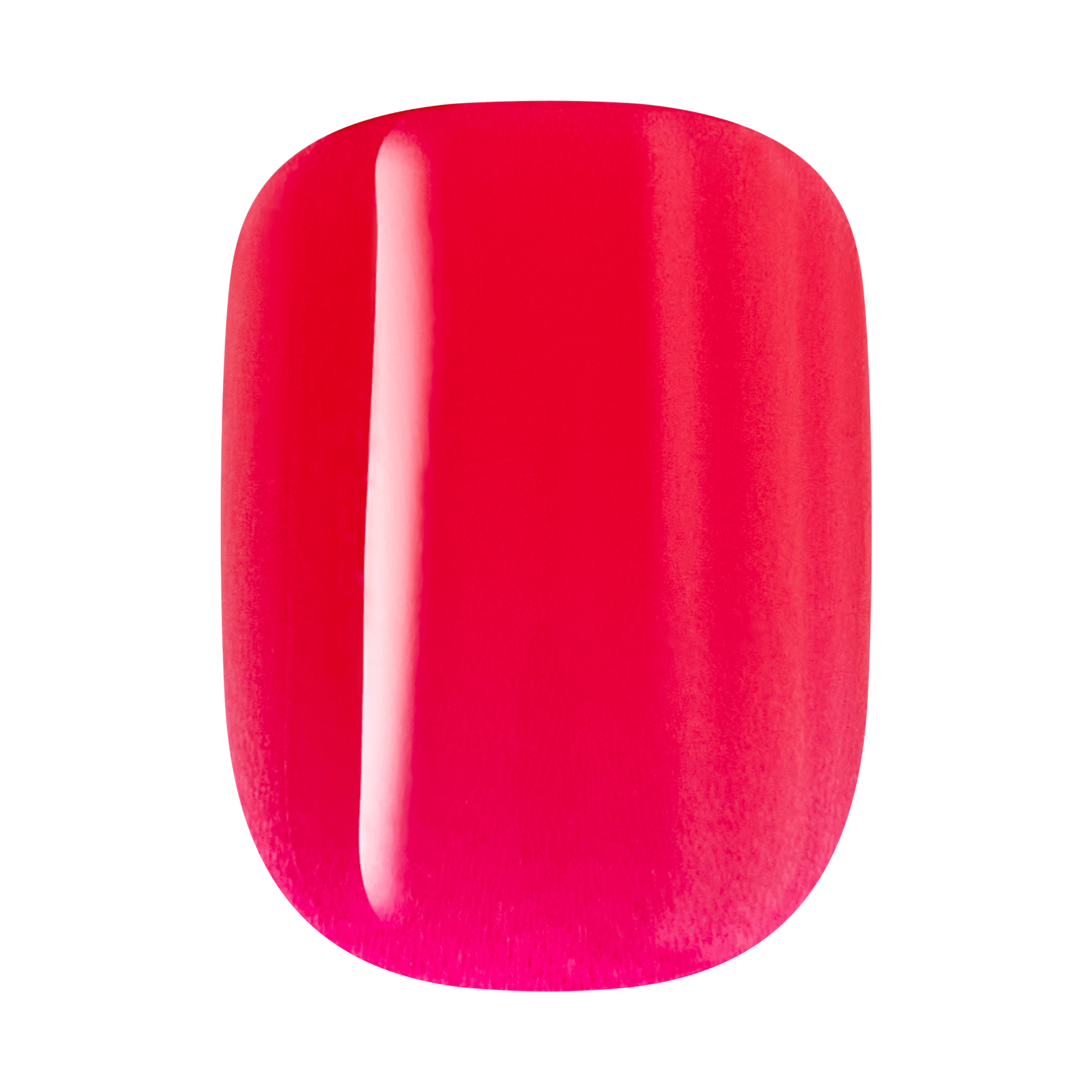 Red nail swatch on a transparent background