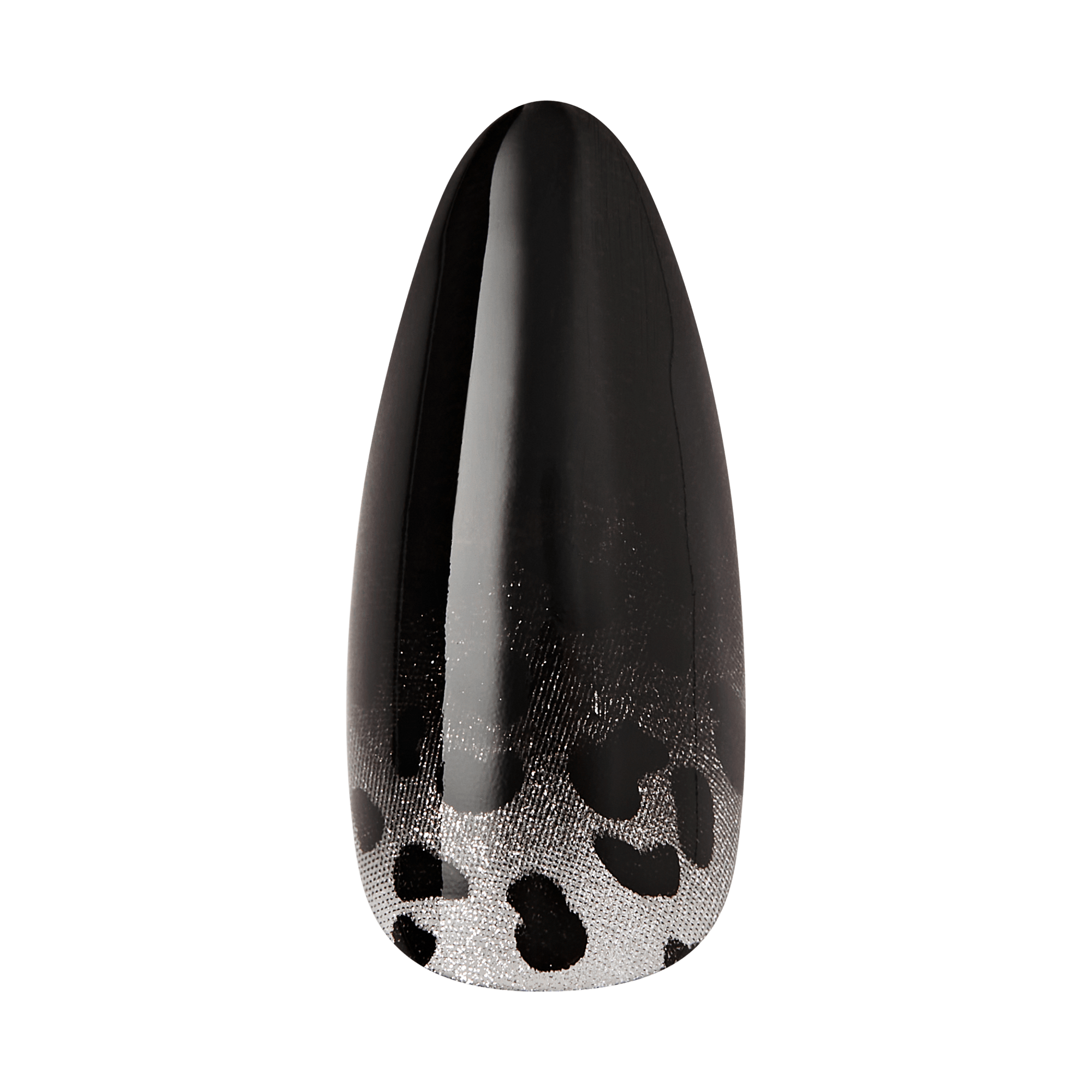Kiss Haunt Halloween Press On Fake Glue Nails - Polish Potion | Design, Black, Long, Almond, Glow In The Dark