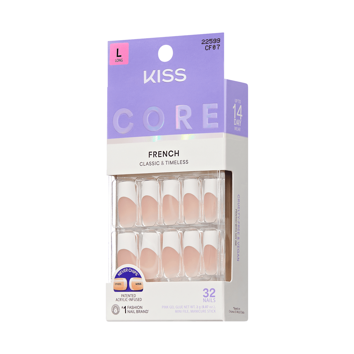 KISS CORE French Press On Glue Nails - Every Minute