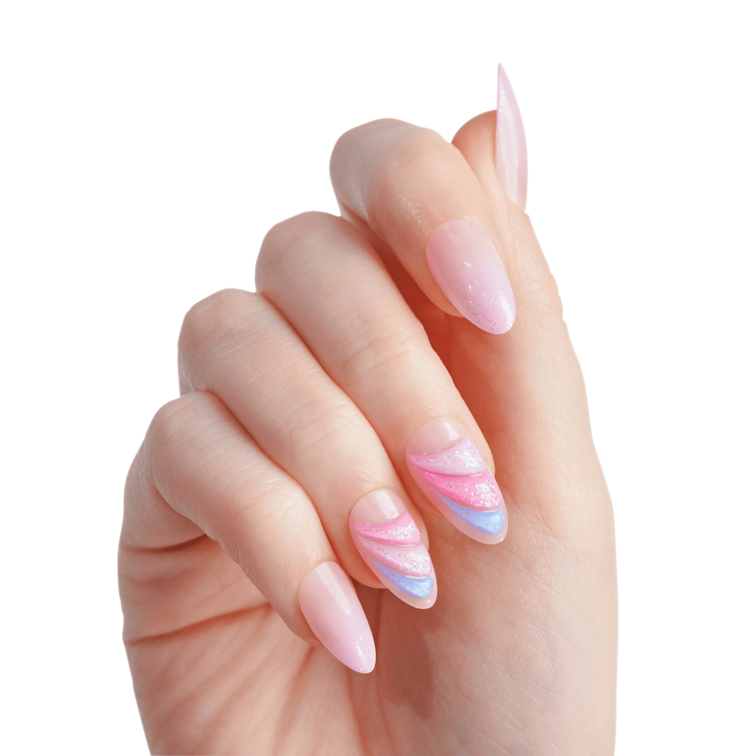 KISS Gel Fantasy Allure Press On Glue Nails - Glide