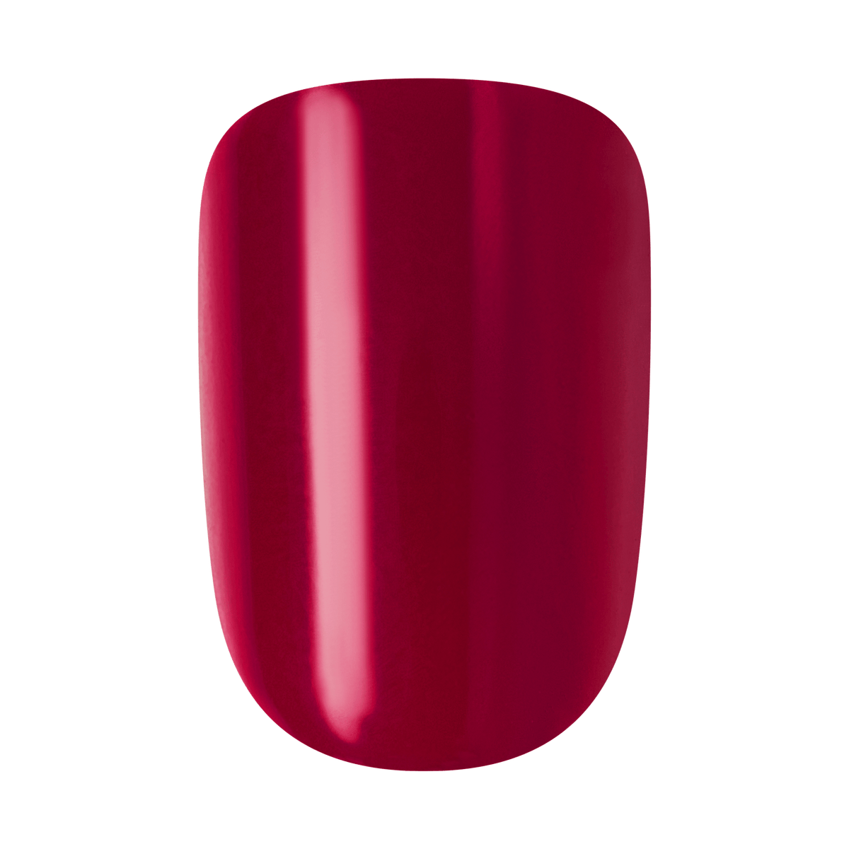 Impress Color No Glue Fake Press On Nails - Highlight | Solid, Red, Short, Squoval, Manicure