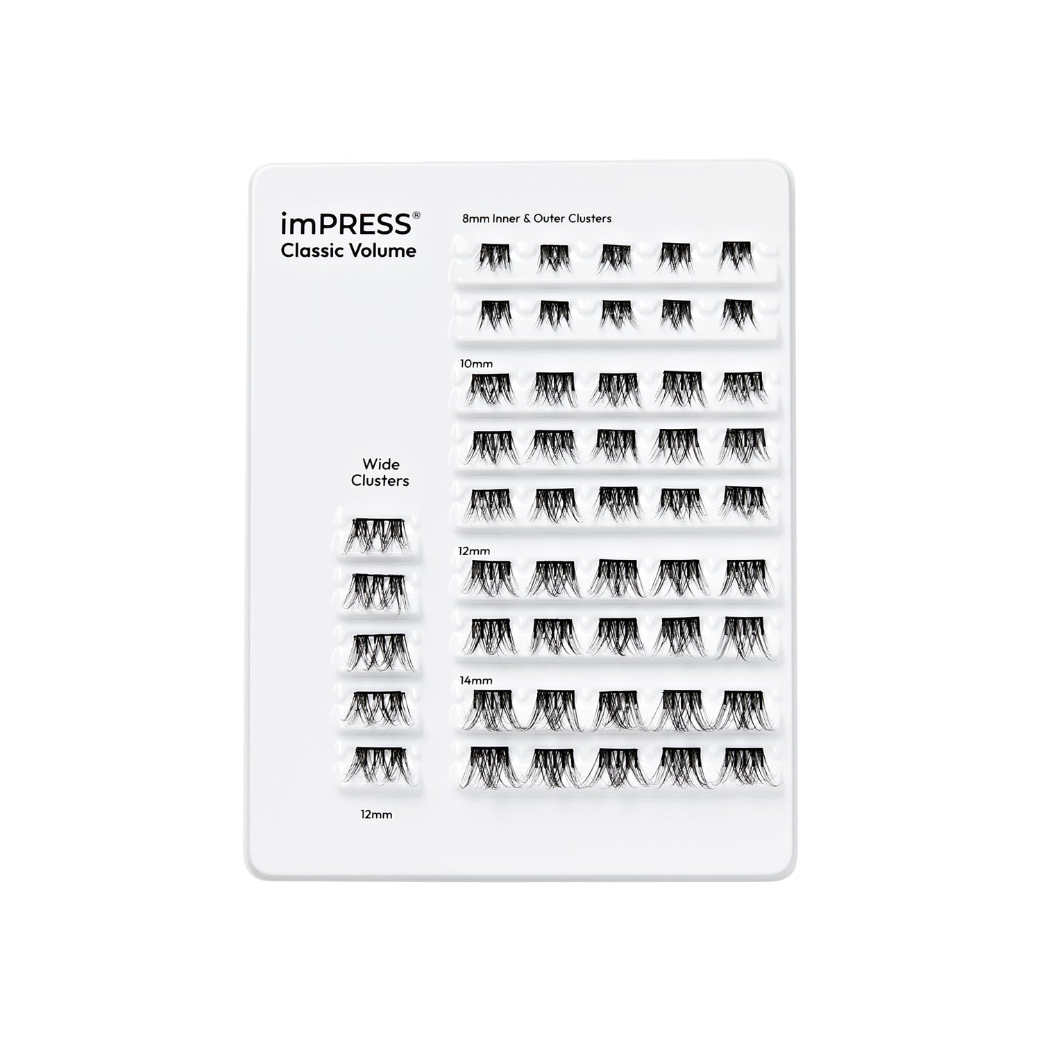 imPRESS Falsies Pre-Glued Lash Clusters Multipack - Classic Volume