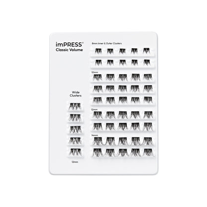 imPRESS Falsies Pre-Glued Lash Clusters Multipack - Classic Volume