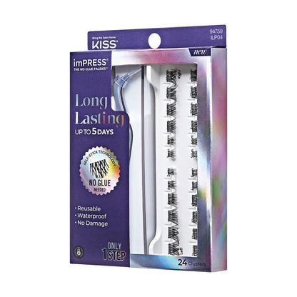Demi Bold | 24 Clusters imPRESS Falsies Long LastingWith Applicator 5mm-14mm No Glue Needed - Image 8
