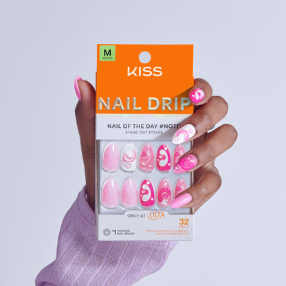 KISS NAIL DRIP Press On Glue Nails - Cheerful Meadow