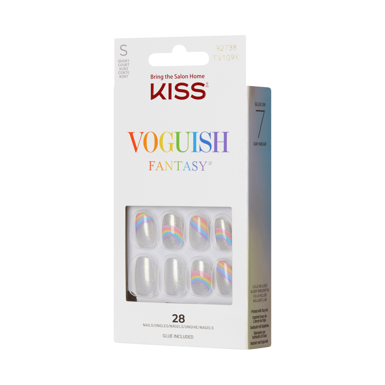 KISS Voguish Fantasy Press On Glue Nails - Dignity