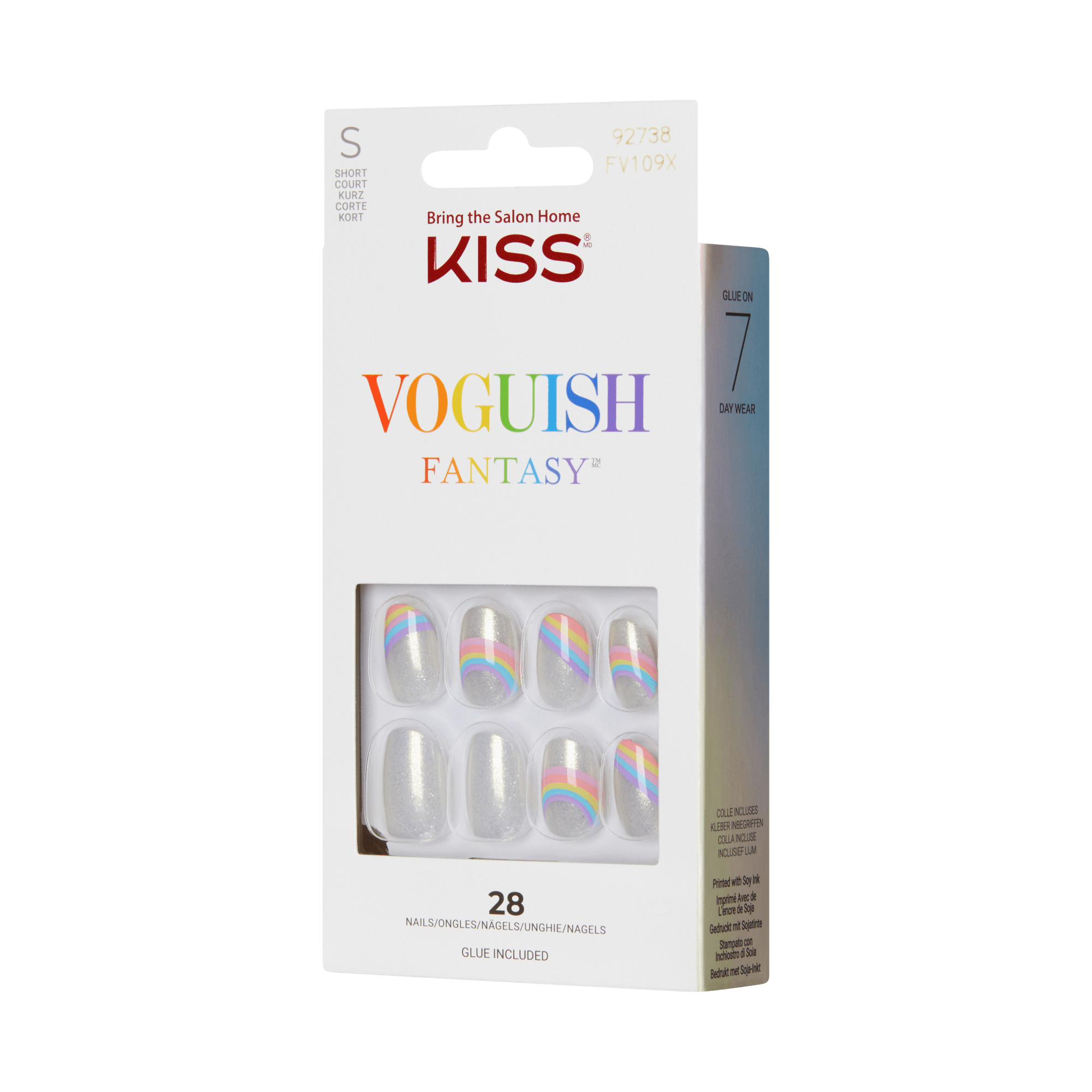 KISS Voguish Fantasy Press On Glue Nails - Dignity
