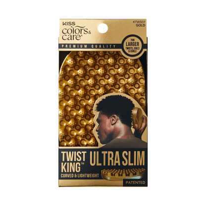 KISS Colors &amp; Care Ultra Slim Twist King - Curved &amp; Lightweight