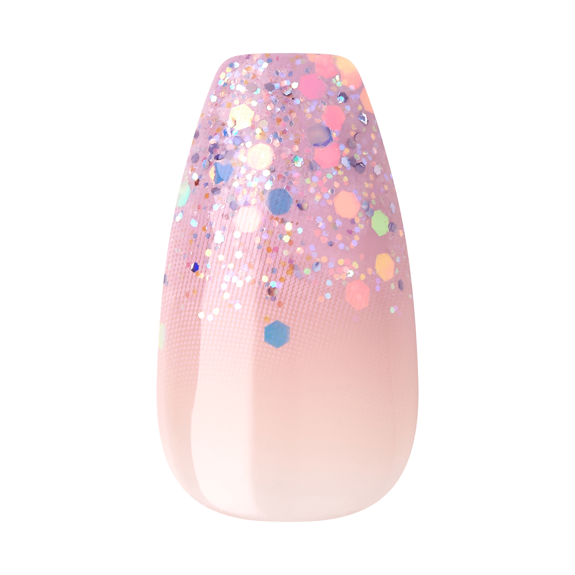 KISS Gel Fantasy Press On Glue Nails - Winter Sparks